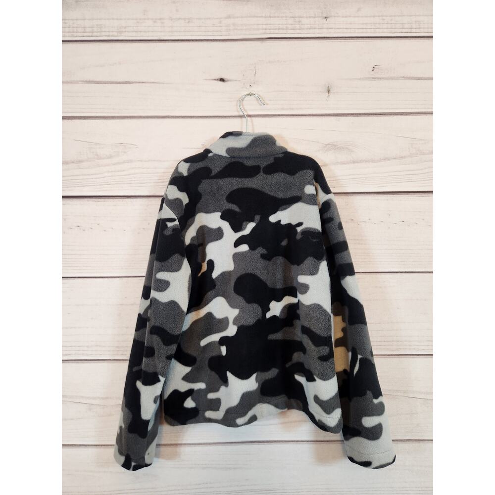 Eddie Bauer Kids Boys Black Gray Camouflage Full Zip Long Sleeve Jacket Sz Small - Picture 2 of 6